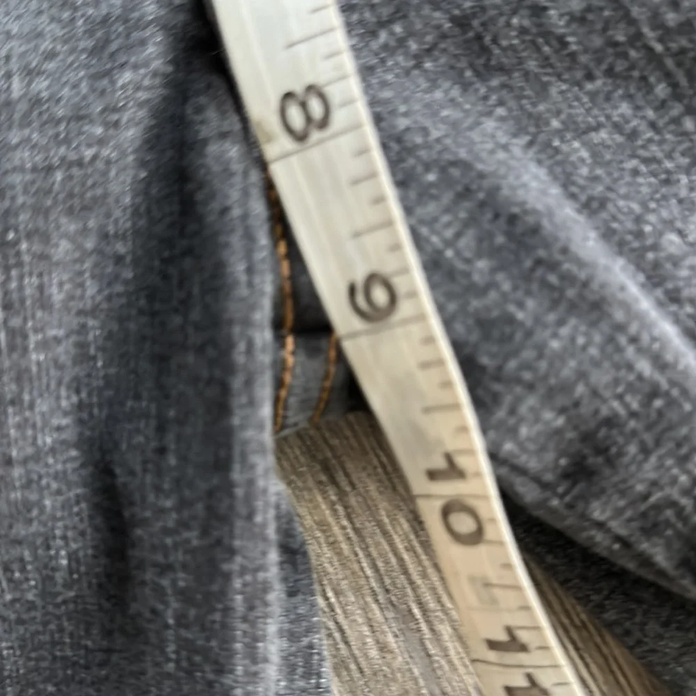 Soft Surroundings jeans, blue gray, dark denim size medium petite bikercore